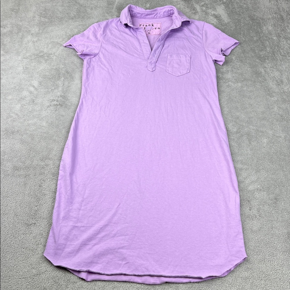 Frank & Eileen XS 100% Cotton Lauren Polo‎ Purple Dress